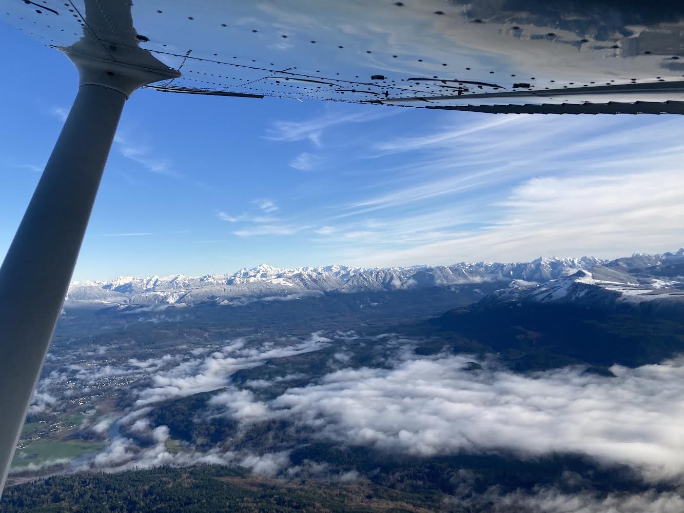 Looking out southeast past Lake Sammamish